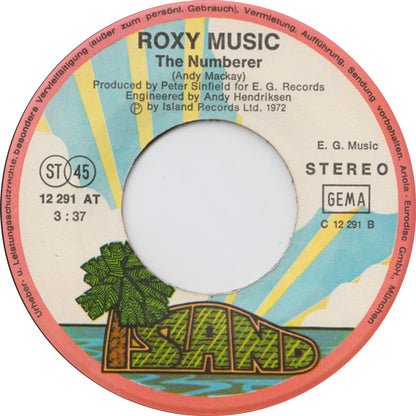 Roxy Music : Virginia Plain / The Numberer (7", Single)