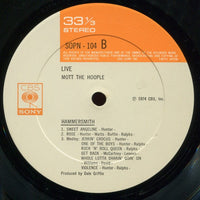 Mott The Hoople : Mott The Hoople Live (LP, Album)