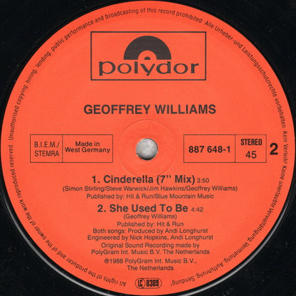 Geoffrey Williams : Cinderella (12")