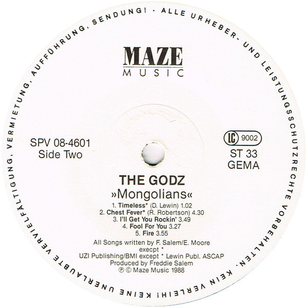 Godz* : Mongolians (LP, Album)