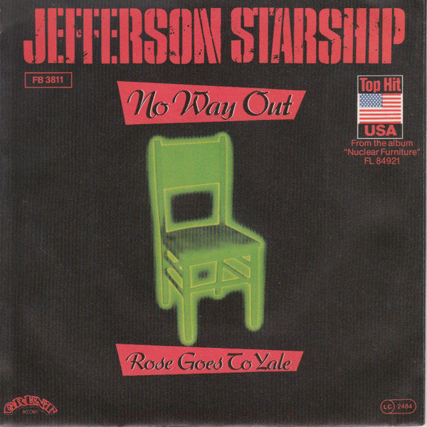 Jefferson Starship : No Way Out (7", Single)
