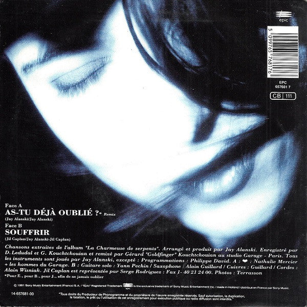 Jil Caplan : As-tu Déjà Oublié ? (Remix) (7", Single)