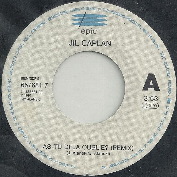 Jil Caplan : As-tu Déjà Oublié ? (Remix) (7", Single)