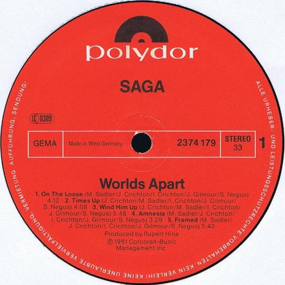 Saga (3) : Worlds Apart (LP, Album)