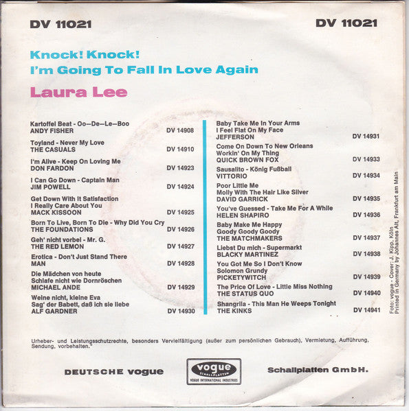 Laura Lee (3) : Knock! Knock! (7")