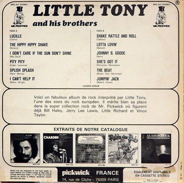 Little Tony & His Brothers* : Little Tony And His Brothers (LP)