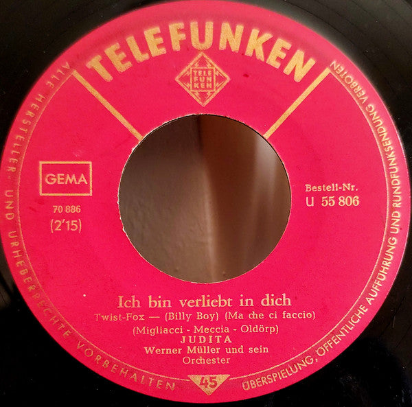 Judita* : Ich Bin Verliebt In Dich (Billy Boy) (7", Single)