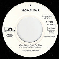 Michael Ball : One Step Out Of Time (7", Single, pap)