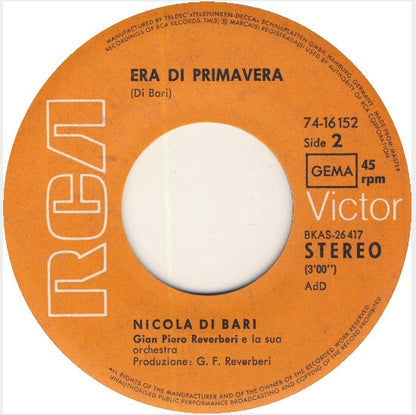 Nicola Di Bari : I Giorni Dell'Arcobaleno (7", Single)