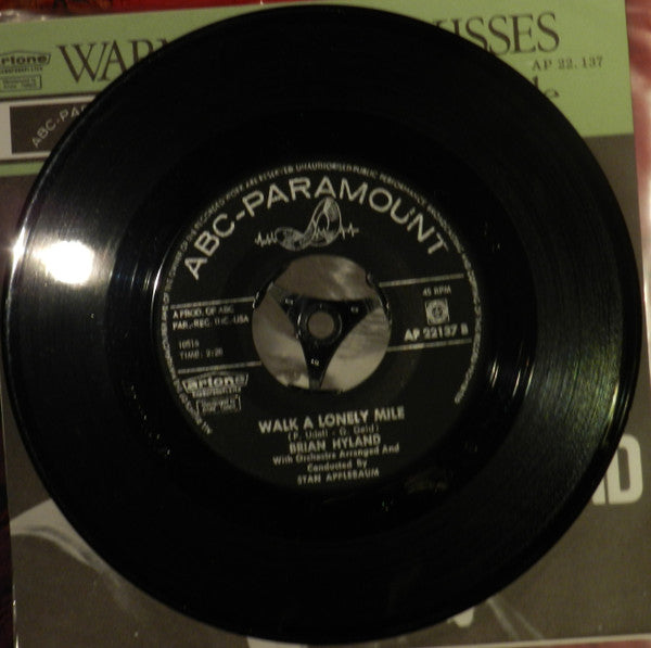Brian Hyland : Warmed Over Kisses (Left Over Love) (7", Single)