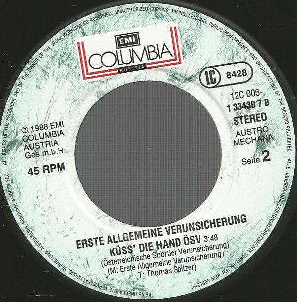 EAV (Erste Allgemeine Verunsicherung) : An Der Copacabana (7", Single)