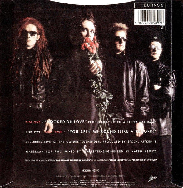 Dead Or Alive : Hooked On Love (7", Single)