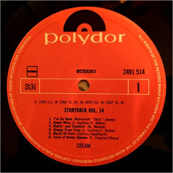 The Cream* : Startrack Vol. 14 (LP, Comp)
