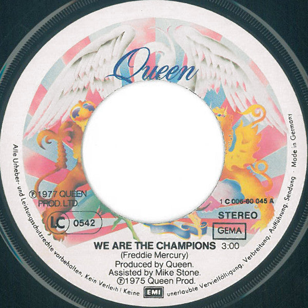 Queen : We Are The Champions B/W We Will Rock You (7", Single)