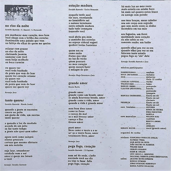 Geraldo Azevedo : Eterno Presente (LP, Album)