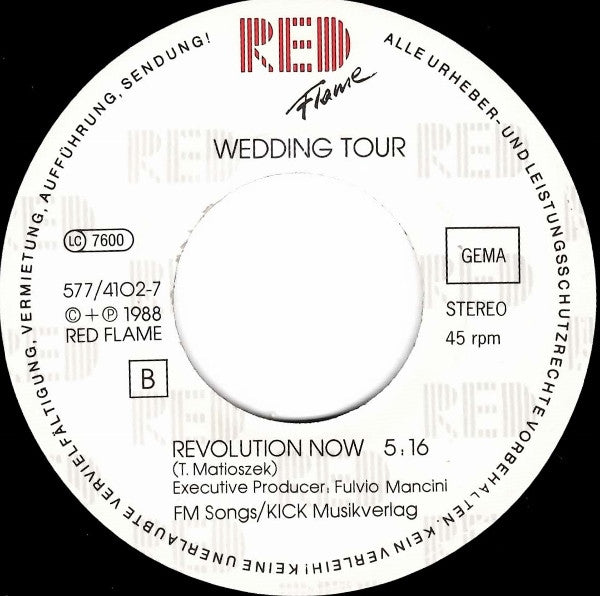 Wedding Tour : Ven Conmigo (7", Single)