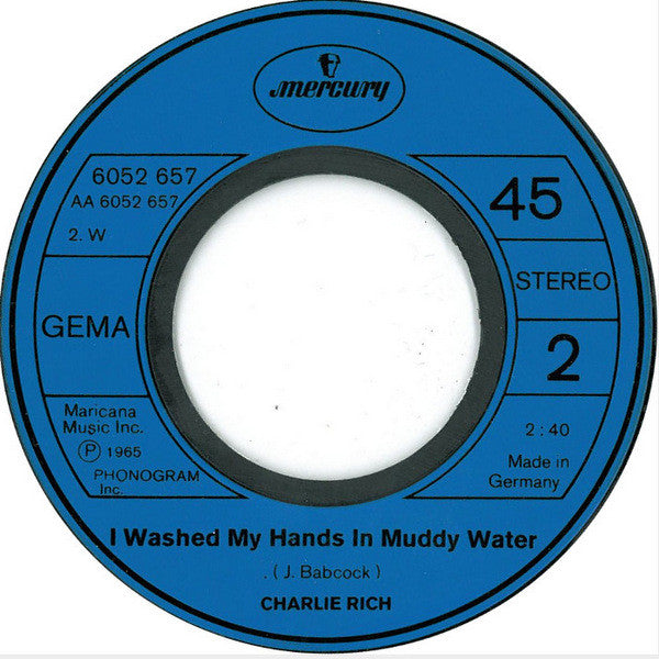Charlie Rich : Mohair Sam (7", Single, RE)
