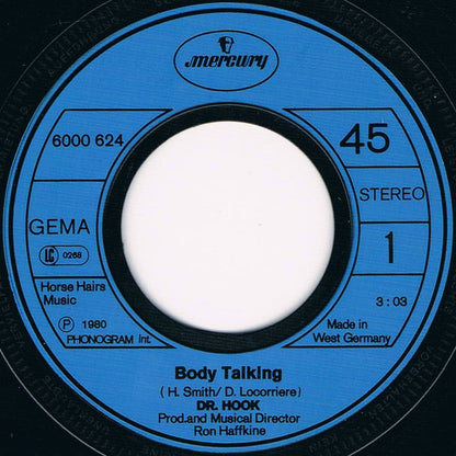 Dr. Hook : Body Talking (7", Single)