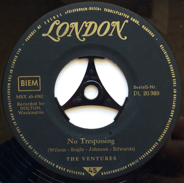 The Ventures : Perfidia / No Trespassing (7", Single)