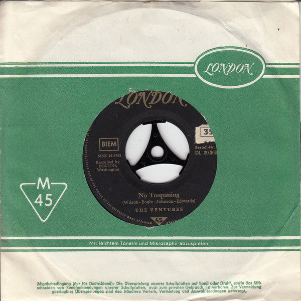 The Ventures : Perfidia / No Trespassing (7", Single)