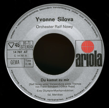 Yvonne Silova : Du Kamst Zu Mir (7", Single)
