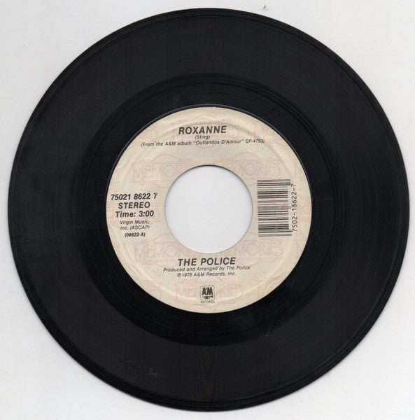 The Police : Roxanne / Can't Stand Losing You (7", Single, RE)