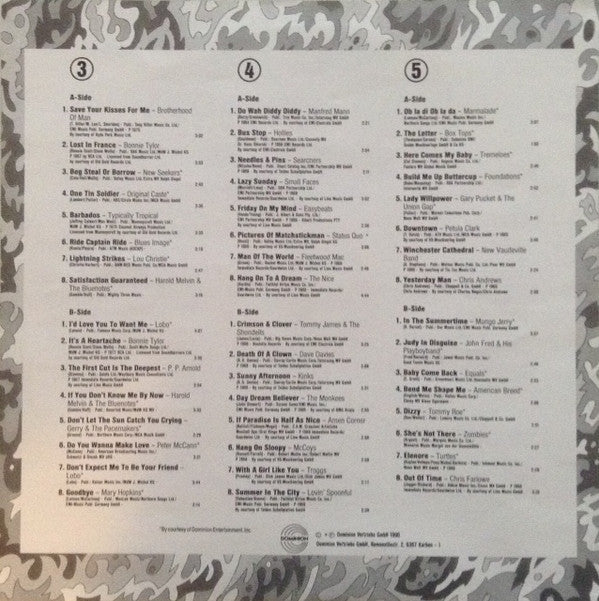 Various : Pop History (The Fabulous 60ies And 70ies Beat · Pop · Flower Power)  (5xLP, Comp)