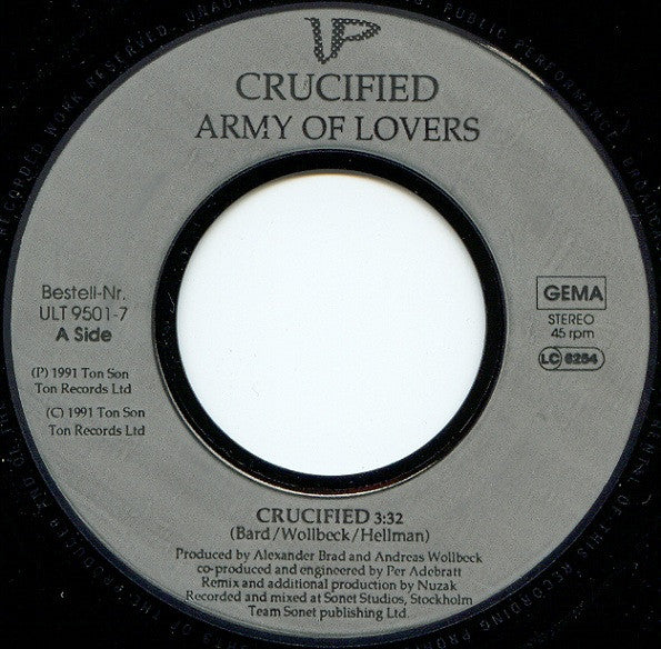 Army Of Lovers : Crucified (7", Single)