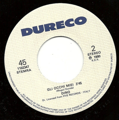 Gigliola Cinquetti, Dino (7) : Non Ho L'eta 1990 / Gli Occhi Miei (7", Single)