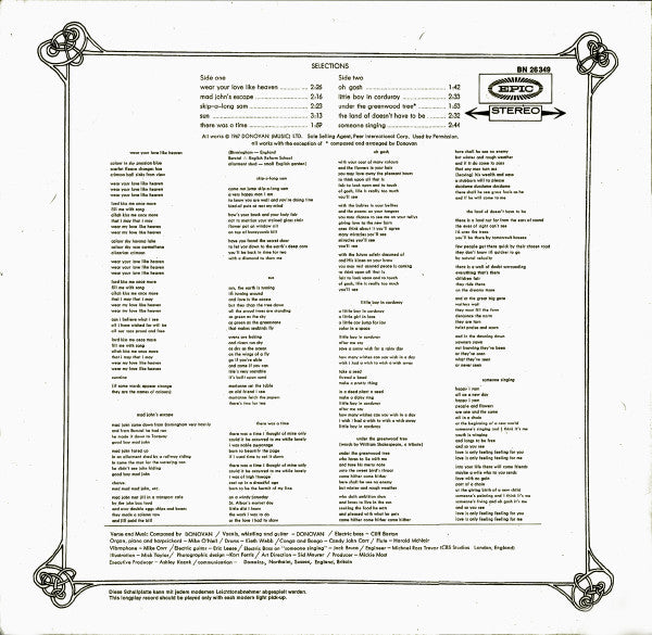 Donovan : Wear Your Love Like Heaven (LP, Album)