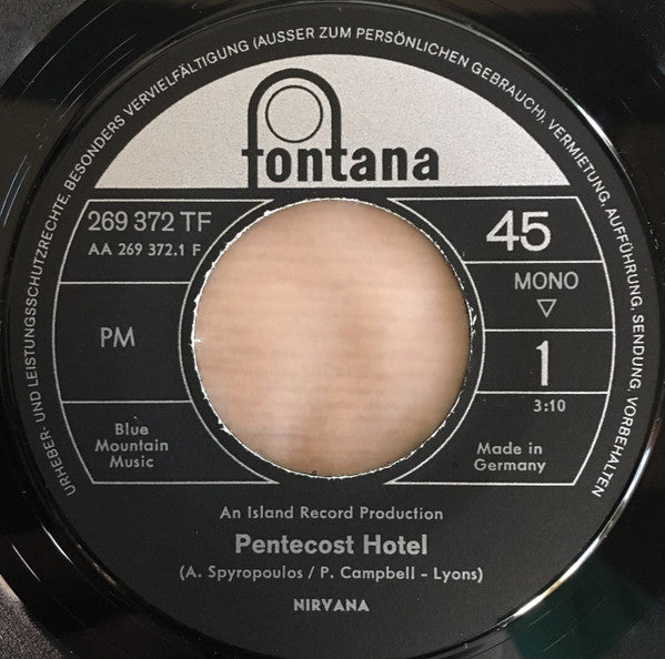 Nirvana (2) : Pentecost Hotel (7", Single, Mono)
