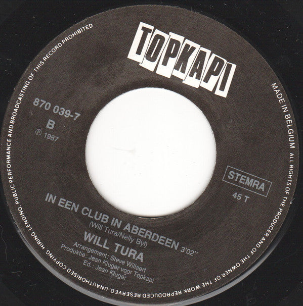 Will Tura : Laat Ze Gaan (7", Single)