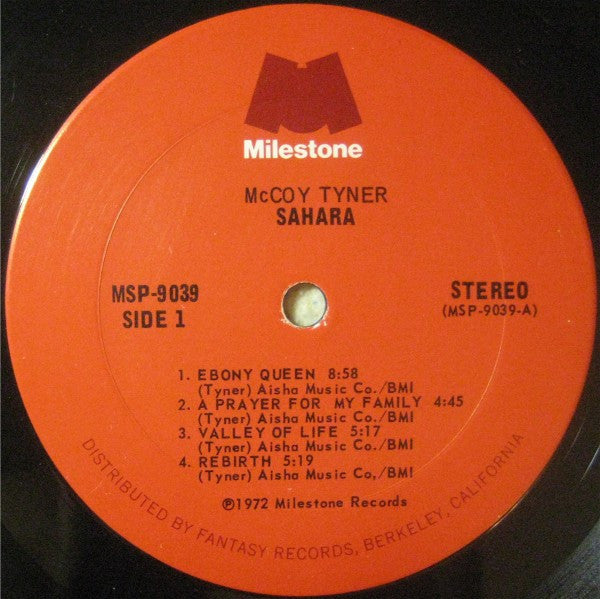 McCoy Tyner : Sahara (LP, Album, RP, San)