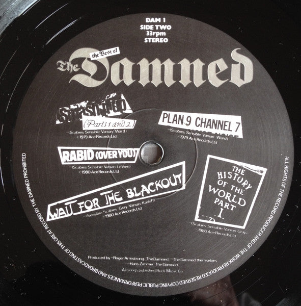 The Damned : Another Great Record From The Damned: The Best Of The Damned (LP, Comp, RE)