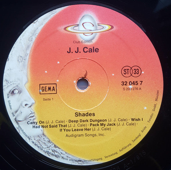 J.J. Cale : Shades (LP, Album, Club)