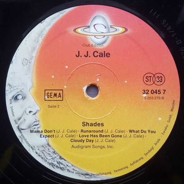 J.J. Cale : Shades (LP, Album, Club)