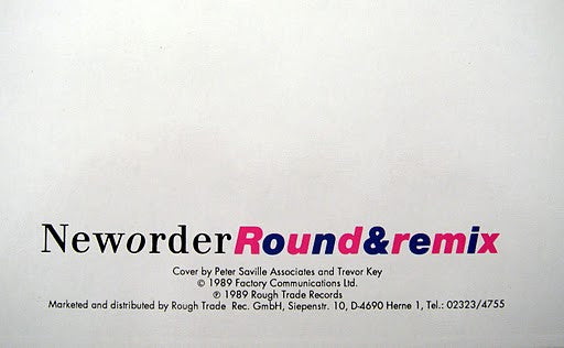 New Order : Round&remix (12")