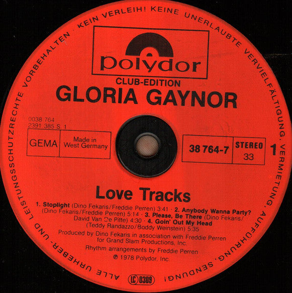 Gloria Gaynor : Love Tracks (LP, Album, Club)