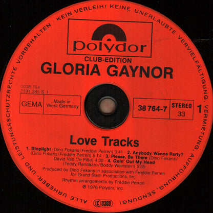 Gloria Gaynor : Love Tracks (LP, Album, Club)