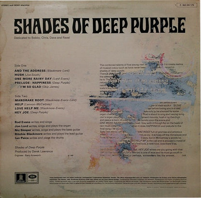 Deep Purple : Shades Of Deep Purple (LP, Album)