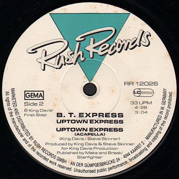 B.T. Express : Uptown Express (12")