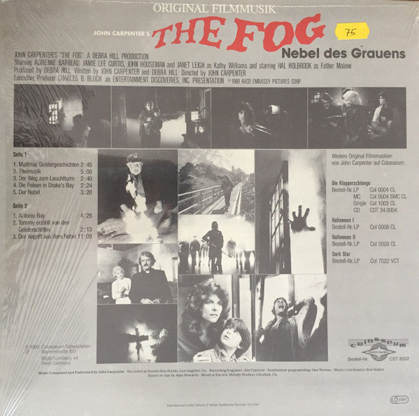 John Carpenter : The Fog - Nebel Des Grauens (Original Filmmusik) (LP, Album)