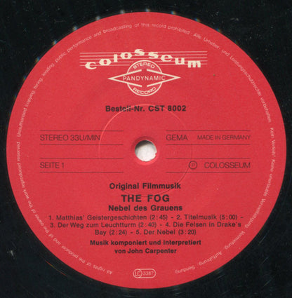 John Carpenter : The Fog - Nebel Des Grauens (Original Filmmusik) (LP, Album)