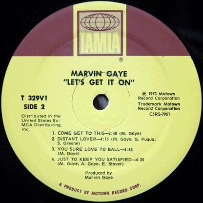 Marvin Gaye : Let's Get It On (LP, Album, RE, Sup)