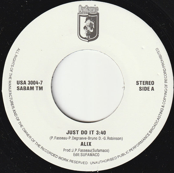 Alix : Just Do It (7")