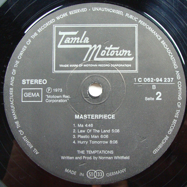 Temptations* : Masterpiece (LP, Album)