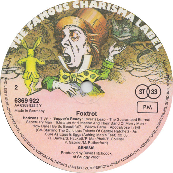 Genesis : Foxtrot (LP, Album, Gat)