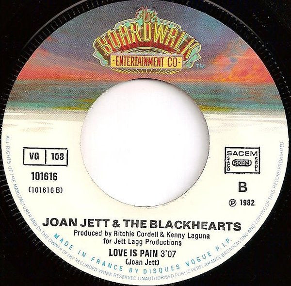 Joan Jett & The Blackhearts : I Love Rock 'N Roll (7", Single, 1st)
