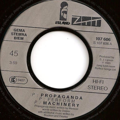 Propaganda : p: Machinery (7", Single)