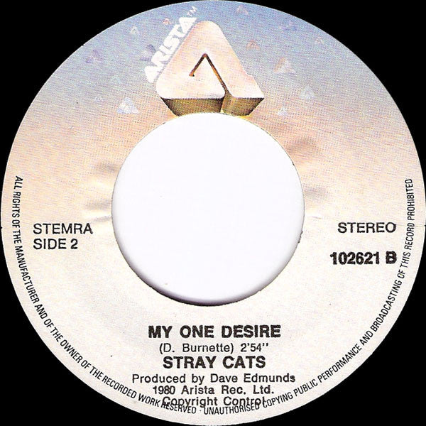 Stray Cats : Runaway Boys (7", Single)